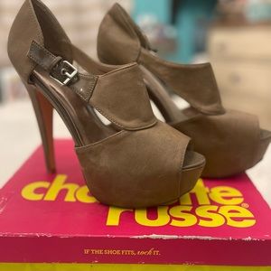 Charlotte Russe peep toe platform heels